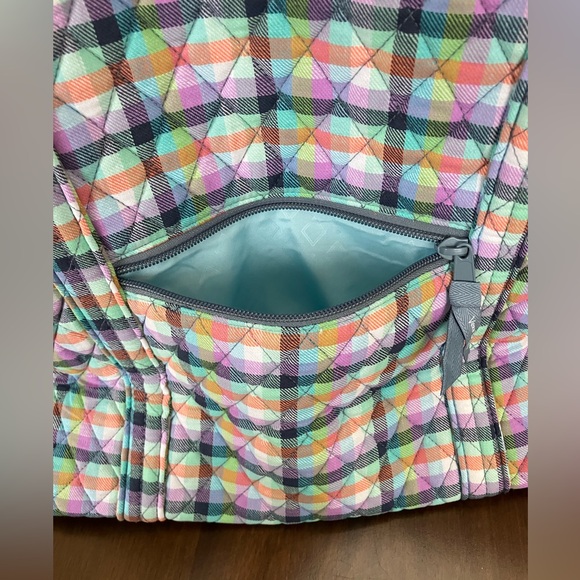 Vera Bradley Gingham Plaid Tote Bag - Picture 6 of 9